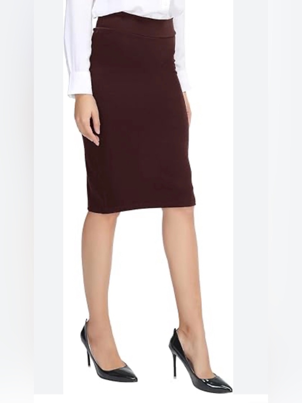 NEW Brown midi skirt by Greek designer Ioanna Kourbela Size S